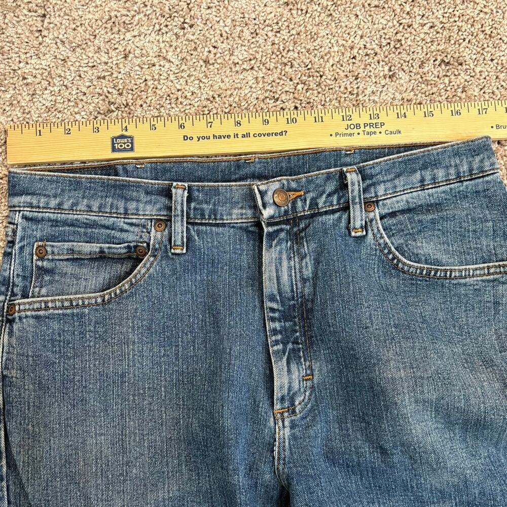 Wrangler Authentic Jeans Mens 34x30 Hemmed to 25 Inseam Medium Wash Blue Denim - Picture 6 of 7